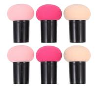 VINTORKY Pack of 6 Air Mattress with Mushroom Head Sponge Mixer Mushroom Foundation Sponges for Face Blush and Mushroom Puff Makeup Puff Large Makeup Sponge Hydrophilic Polyurethane