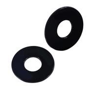 VINTORKY Pad Covers for Guitar Toggle Plate with Gold Embossed Lettering Durable Black Treble Rhythm Ring for Easy Installation and Maintenance