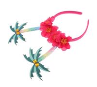 VINTORKY Palm Tree Headband for Hawaiian Theme Parties with Comfortable Fit and Versatile Use, Made of Non-woven Fabric and Polyester, for Beach Vacations and Carnivals