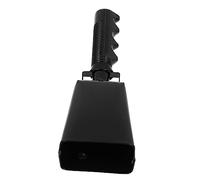 VINTORKY Performance Cowbell Handle Cheering Hand Bell for Sports Events Drum Cowbell Loud Sound Construction for Football Games and Class Attention