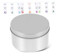 VINTORKY Piano Keyboard Note Labels Non-stick Musical Notation Strips for Keys Easy to Install Piano Learning Accessory for Beginners and