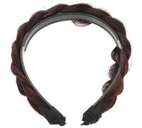 VINTORKY Plaited Design Headband for Women, Synthetic Fiber Material with Teeth Anti-slip Feature, Easy to Put and Practical Hair Decor for Daily Dress or Party Use