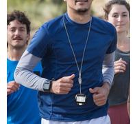 VINTORKY Portable 3D Sensor Step Counter Pedometer for Walking and Hiking, Black Plastic Clip-On Step Tracker for Seniors and Daily Activity Monitoring, 50X53X26Mm