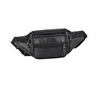 VINTORKY Portable Cowhide Waist Bag Multi Functional Fanny Pack for Men Large Capacity for Running Travel and Outdoor Activities Secure Zipper Design for Essentials