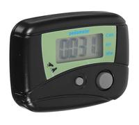 VINTORKY Portable Digital Pedometer with Lcd Display Black Multi-function Step Counter Calorie and Distance Tracker for Walking Jogging Fitness with Built Belt Clip and Reset Mode Buttons