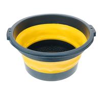 VINTORKY Portable Folding Washbasin Blue Tpr Material Not Easy to Turn and Does Not Hurt Hands for Camping Outdoor Travel and Home Use