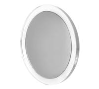 VINTORKY Portable Makeup Mirror with 30x Magnification, Compact Travel Mirror with Suction Cup, Plastic Glass Material, Elegant White Design for Bathroom and Travel Use