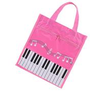 VINTORKY Portable Music Score Holder Bag in Pink, Non-woven Fabric Storage Bag for Music Sheets, Easy to Clean and Fashionable Handbag, for Musicians on The Go