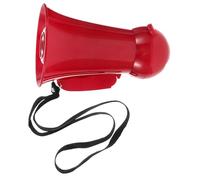 VINTORKY Portable Red Megaphone Loudspeaker for Groomsmen at Weddings, Lightweight Plastic Blow Horn for Party Activities and Events, Fun Game Prop Creating Memorable Moments