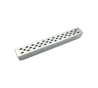 VINTORKY Portable Silver Bbq Smoker Box Stainless Steel Barbecue Meat Smoking Box Produces Smoky Flavour Rectangular for Gas and Electric Grills for Outdoor Cooking