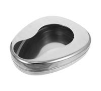 VINTORKY Portable Stainless Steel Bedpan for Elderly Men and Women Durable Sturdy Construction Easy to Transport for Bedridden Patients Household Nursing Care Essential
