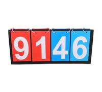 VINTORKY Portable Tabletop Scoreboard Flipper Readable in Every Direction with Four Scoreboards Metal and Cloth Paper Board Construction for Indoor and Outdoor Games for Table Tennis