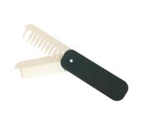 VINTORKY Portable Travel Folding Comb Compact Double Headed Hair Brush with Fine and Wide Teeth for Detangling Static Design for Women the Go