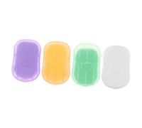 VINTORKY Portable Travel Soap Sheets Milk Lemon Fragrance Convenient Soap Slices for Hand Washing the Go Lightweight and Easy to Carry