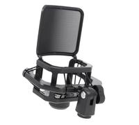 VINTORKY Professional Quakeproof Microphone Rack Blow Prevention Net for Better Sound Quality Mic Holder for Meetings