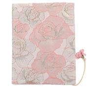 VINTORKY Protective Book Cover for Students Hand-Made Pink Cloth Book Protector with Delicate Printing and Wear-Resistant Material