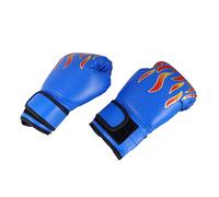 VINTORKY PU Boxing Gloves Flame Pattern Training Mitts for Taekwondo Kickboxing Fighting Breathable Wear Resistant with Fit Random Color Random Color