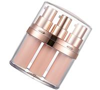 VINTORKY Push Down Pump Bottle Travel Friendly Tube Skincare Dispenser for Liquids for Cosmetics Toiletries Portable Empty Bottles for Bathroom Travel Use