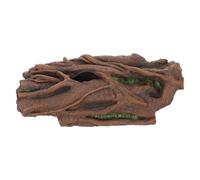 VINTORKY Realistic Hollow Log Tree Root Cave Reptile Hideout Hollow Tree Trunk Resin with Antislip Textures, Multifunctional Placement for Snake Enclosure and Aquatic Pets Habitat
