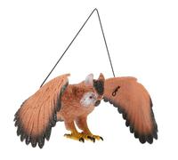 VINTORKY Realistic Owl for Garden Hanging Yard Ornament Outdoor Hanging Wind Pendant Chic Outdoor Decor for Yard Garden with Rotating Feature and Bird Scarer Function