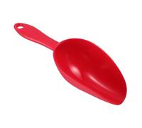 VINTORKY Red Plastic Pop Corn Scoops with Comfortable Grip and Precision Craftsmanship, Large Feed Scoop for Canisters and Wedding Desserts, Sturdy Pp Material Kitchen Utensil