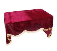 VINTORKY Red Plush Piano Protective Cover for 88-Key Electronic Piano Lightweight, Foldable, Dust Sunlight Protection for Home Travel