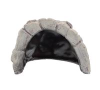 VINTORKY Resin Reptile Hide Cave Lifelike Stone Design, Easy to Carry Reptile Shelter for Terrarium Habitat, Creative Simulation Rock Hideout for Lizards and Snakes