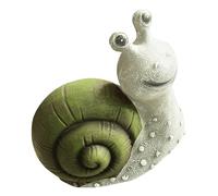 VINTORKY Resin Snail Garden Statue Solar Luminous Outdoor Ornament Creative Decorative Pool Accent Lightweight Year Nature Inspired Patio Decor