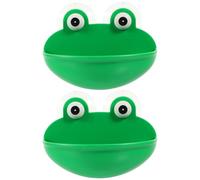 VINTORKY Rest Platform with Hollow Drainage Hole Design Abs Green 2pcs Reptile Cozy and Warm Habitat Accessory for Small Pets and Frogs, Household Terrarium Decorative Reptile Habitat