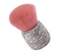 VINTORKY Retractable Pink Mushroom Head Makeup Brush with Plastic Handle, Multi-purpose Fluffy Blending Brush for Makeup Beginners and Artists, for Travel and On-the-go Touchups
