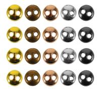 VINTORKY Retro Buttons for DIY Crafts and Scrapbooking Projects 100pcs Metal Small Round Sew-on Buttons with Polished Finish, Easy to Sew and Compact for Doll Clothing