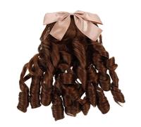 VINTORKY Retro Curly Ponytail Wig for Women Human Hair Hairpiece Ladies Hair Accessories