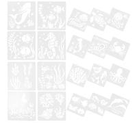 VINTORKY Reusable Stencils and Developing Hands-on Skills 20 Sheets Silver Pet Material, Washable and Convenient Templates for Painting Crafts for Painting