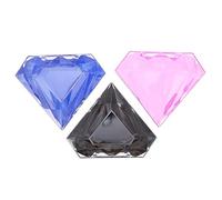VINTORKY Set of 3 Diamond Eyelash Boxes Lash Cases Empty Lash Holders for Salon Easy Access
