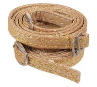 VINTORKY Shoe Strap Extenders with Buckle Straps Adjustable Pu Leather Anti-slip Golden Cross Style for Fat Ankles for Heels