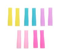 VINTORKY Silicone Nail Covers 10PCS Long Spiral Design Safety Cap for Sharp Tools, Reusable Hygienic Storage for Travel and Manicure Tools