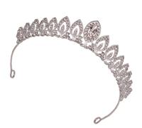 VINTORKY Silver Alloy Bridal Hair Accessories Tree Leaf Shape Headband with Dazzling Sparkle Comfortable to Wear for Weddings and Other Occasions