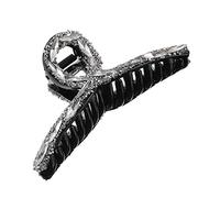 VINTORKY Silver Claw Clip Hairpin Rhinestone Claw Clip for Thick Hair Women Hair Clamp Headdress Barrette for Women Girls