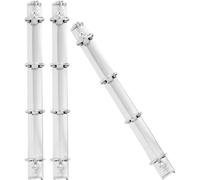 VINTORKY Silver Iron Binder Spine Inserts with Portable and Stable Binding Clips 3pcs for A4 Binder Organizer for Loose Leaf Notebooks and Invoices in Office and Daily Life