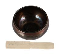 VINTORKY Singing Bowl Handmade Tibetan Delicate Meditation Yoga Bowl for Buddhist Temple Decorative Knocking Stick