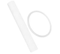 VINTORKY Singing Bowl Mallet for Meditation and Spiritual Practice - Pure Sheepskin Handle with Rubber Cushion Ring Relaxing Sound Design Easy to Store White Music Bowl Stick