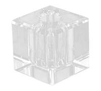 VINTORKY Single Pen Holder Crystal Square Base - Vertical Fountain Pen Stand for Office Desk and Desktop Organisation