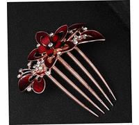 VINTORKY Sleek and Dazzling Flower Hair Comb Bridal Headdress Fashion Headwear Glamorous Costume Accessories Unique Hair Ornament for Women