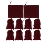 VINTORKY Small Flannel Drawstring Bags with Drawstrings 10pcs Soft Flannel Pouches for Protecting Items from Friction for Jewelry and Party Treats for Business Trips and Party Favors