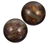 VINTORKY Small Hand Exercise Balls 2Pcs Smooth Sturdy Massage Balls 1 Inch for Hand Movement and Stress Relief