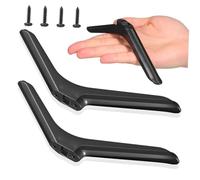 VINTORKY small television stands tv stand mount leg black Pp screws stable balanced easy installation for televisions monitors desk