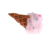 VINTORKY Soft Bath Sponge Ice Cream Shower Ball Portable Loofah for Gentle Skin Scrubbing Suitable for Travel Home and Outdoor Use