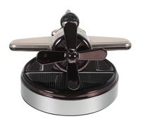 VINTORKY Solar Car Aromatherapy Air Freshener Airplane Shaped Diffuser with Abs and Aluminium Alloy Material for Vehicle and Home Decoration