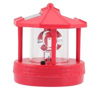 VINTORKY Solar Lighthouse Garden Light Solar Powered Plastic Beacon Tower Decorative Outdoor Lamp Lightweight for Pathway and Lawn