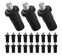 VINTORKY Spring Loaded Mounting Pin with Enhanced Load Bearing and Scratch Resistance 100pcs Black Iron and Plastic Construction for Cabinet Door and Shelf Partition for Custom Furniture